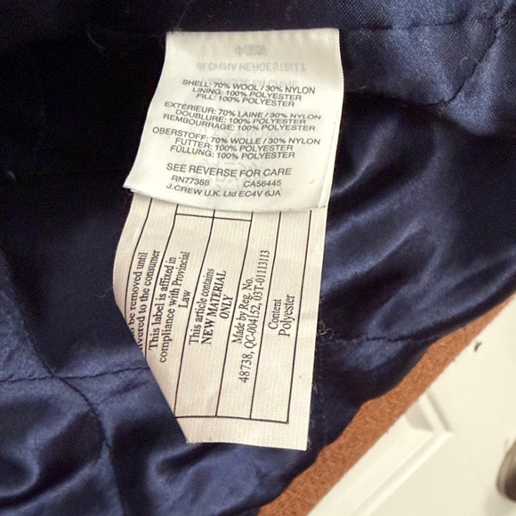 J. Crew Camel Wool Blend Coat - Picture 3 of 6